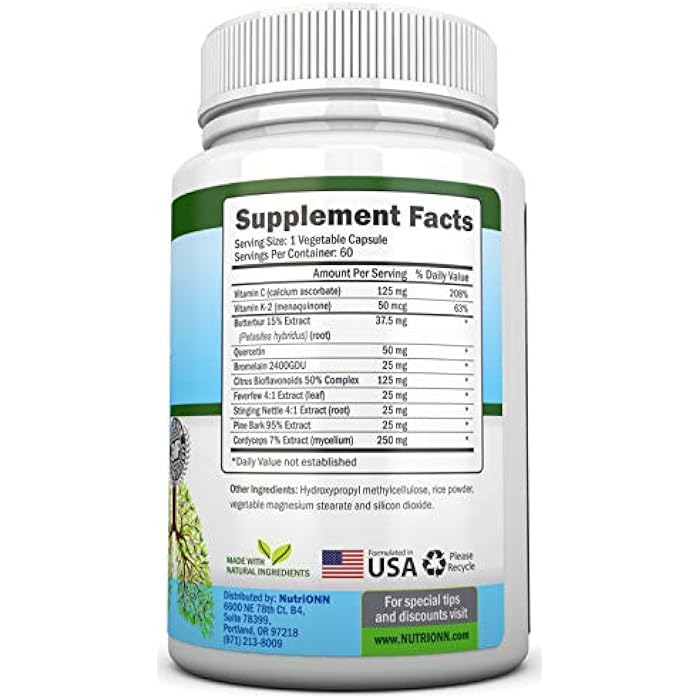 NutriONN Lung Detox and Cleanse - Great for Smokers - Extra Strength - 100% Herbal Lung Health Supplements - Mucus Removal Support - Promotes Respiratory Health - Natural Way to Keep Your Lungs Clear - Image 5