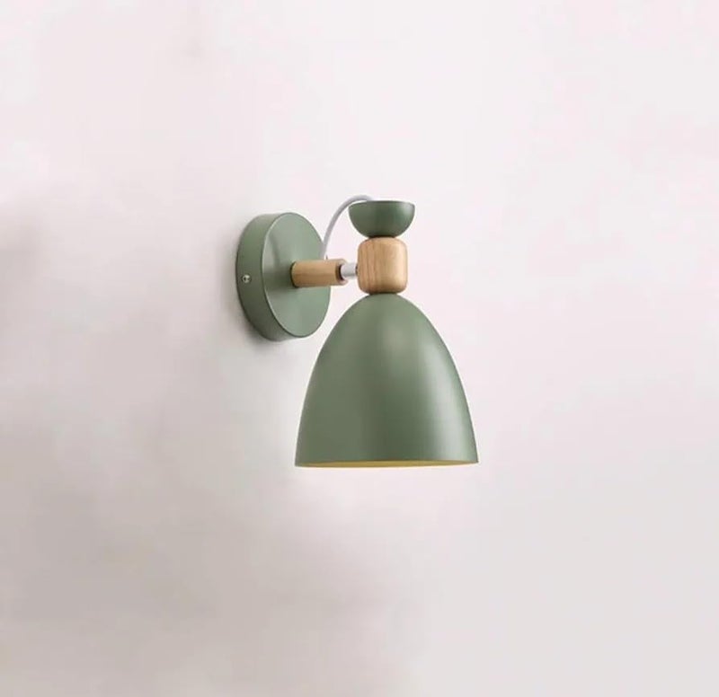 twixle Green Metal &Wooden Wall Light for Living Room Modern/Wall Lamps for Bedroom/for Living Room/Wall Lights for Home Decoration/Bedside Wall lamp. (Green Metal Wooden) Wall Light (Without Bulb) - Image 4