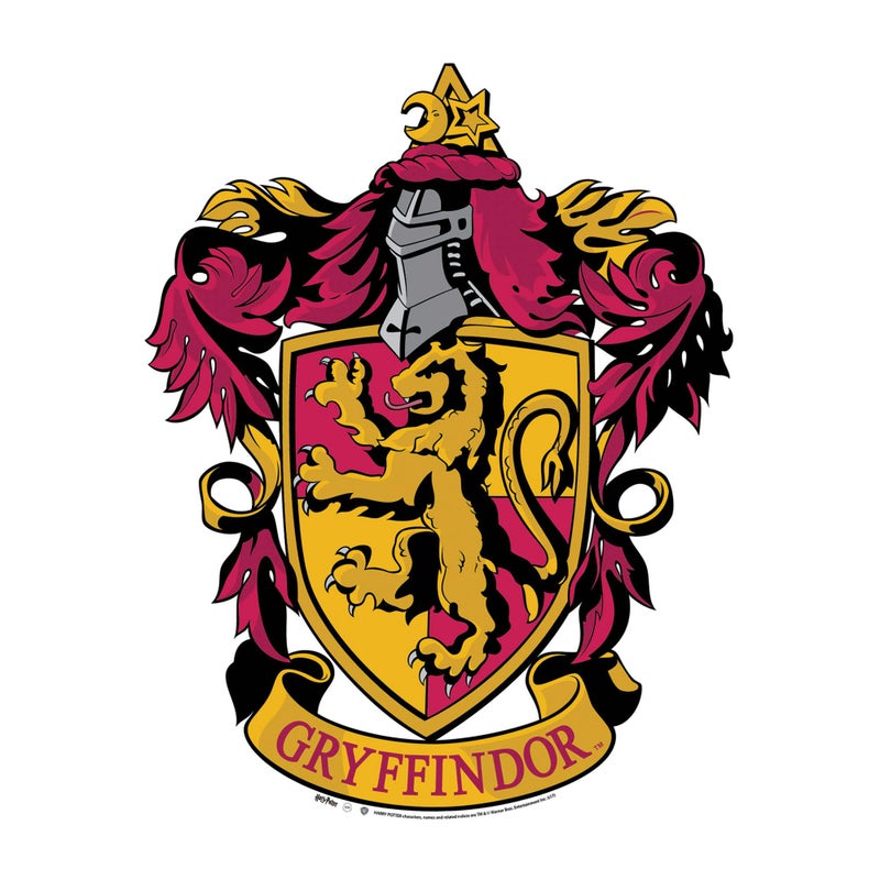 STAR CUTOUTS Gryffindor Emblem Wall Cut Out HARRY POTTER WIZARDING WORLD61 x 48 x 61 cm