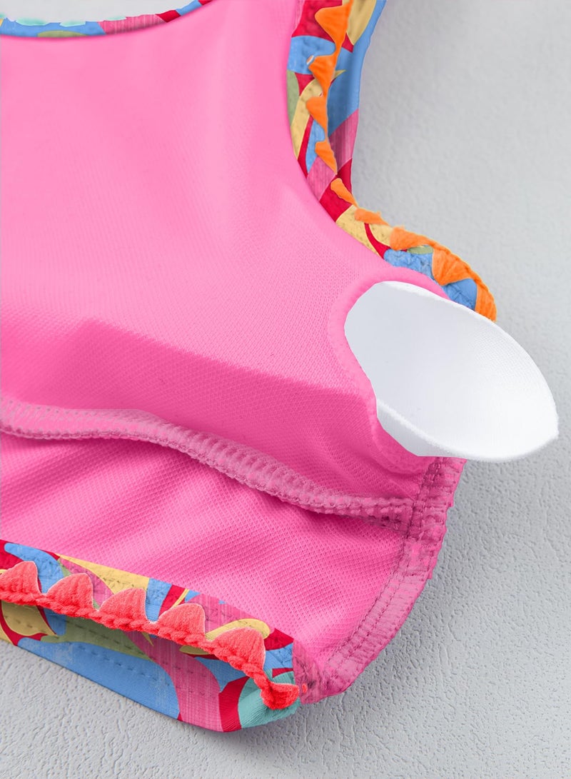 blibean Tween Girl Swimsuits Little Kids Girls Summer Swim Bathing Suits Teen Fashion Two Piece Bikini Boho Hawaii Swimwear Beach Sets Traje BaÃ±o NiÃ±as Size 6-7 Year Old Multicolour - Image 5