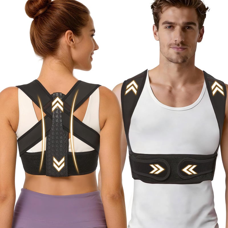 WNIEYO Posture Corrector for Women and Men Back Brace for Women Back Straightener for Effective Lower Back Pain Relief, Scoliosis, and Better Posture Support(L) - Image 1