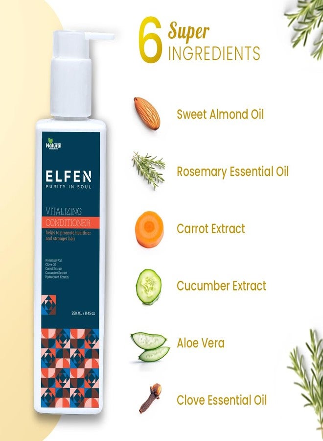 إلفن بلسم إلفن المنشط - 250 مل / 8.45 أونصة | لشعر أكثر صحة وقوة | تركيبة مغذية لمعان معزز وسهولة في التصفيف - Image 2