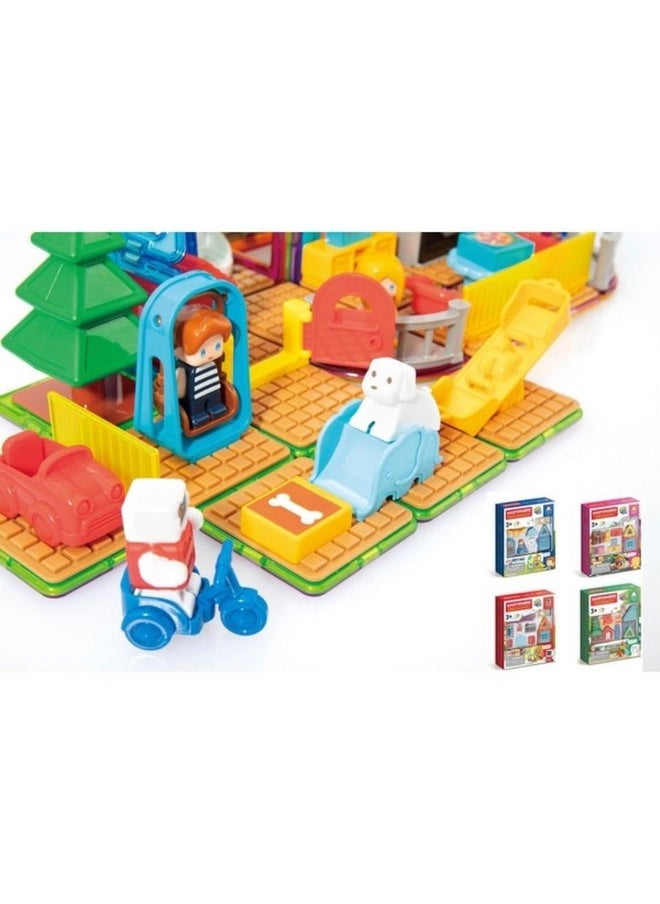 Magformers Milo'S Mansion Set, Rainbow Colors, Educational Magnetic Geometric Shapes Tiles Building Stem Toy Set Ages 3+  - Image 2