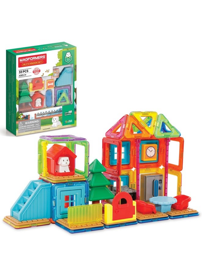 Magformers Milo'S Mansion Set, Rainbow Colors, Educational Magnetic Geometric Shapes Tiles Building Stem Toy Set Ages 3+  - Image 1