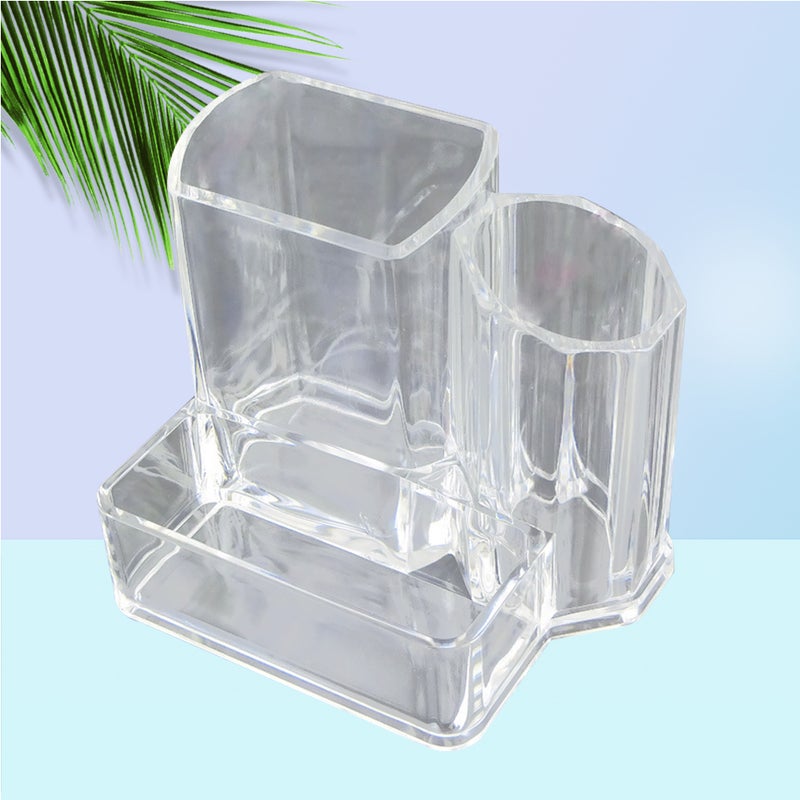 2pcs Makeup Brush Storage Box Makeup Tools Storage Box for Woman Girl - Image 2
