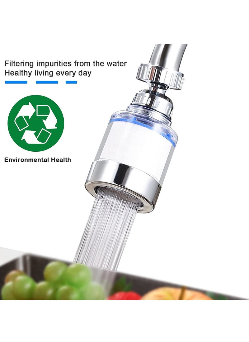 Generic Sink Water Filter Faucet Faucet Filter 360° Rotating FaucFilters Purifier Kitchen Tap Filtration Removes Chlorine Fluoride Heavy Metals Hard Water for Home Bathroom Kitchen 2 Pcs  - Image 4