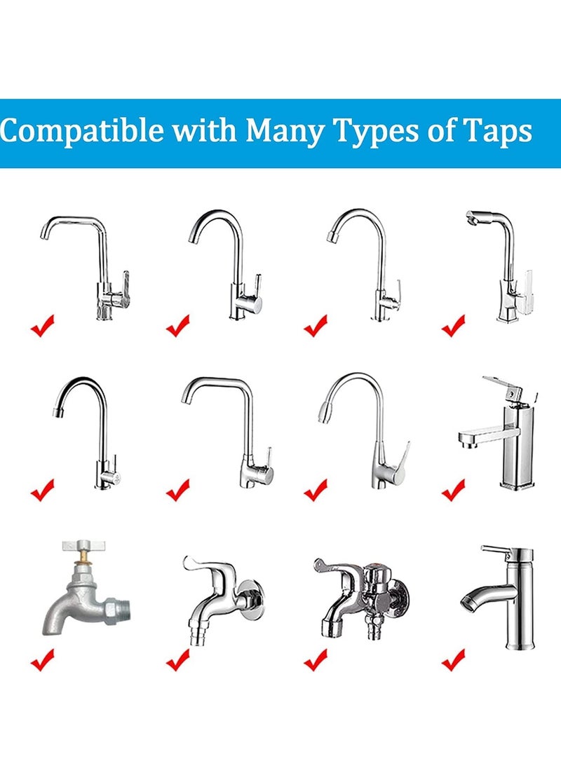 Generic Sink Water Filter Faucet Faucet Filter 360° Rotating FaucFilters Purifier Kitchen Tap Filtration Removes Chlorine Fluoride Heavy Metals Hard Water for Home Bathroom Kitchen 2 Pcs  - Image 5
