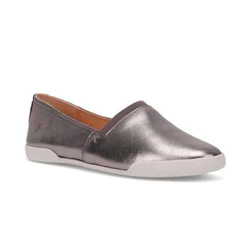 Frye Melanie Slip On Shoes for Women Crafted from Premium Leather with White Rubber Toe Bumpers and Soles, Leather Lining, and Removable Footbeds – 1 ¼” Outsole, Cognac - 8.5 M - Image 1