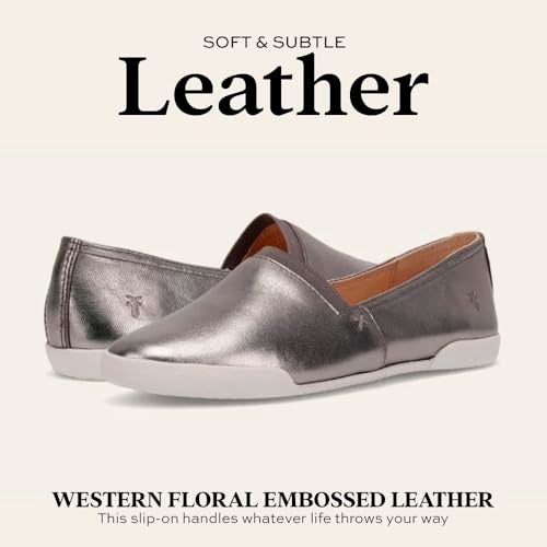 Frye Melanie Slip On Shoes for Women Crafted from Premium Leather with White Rubber Toe Bumpers and Soles, Leather Lining, and Removable Footbeds – 1 ¼” Outsole, Cognac - 8.5 M - Image 4