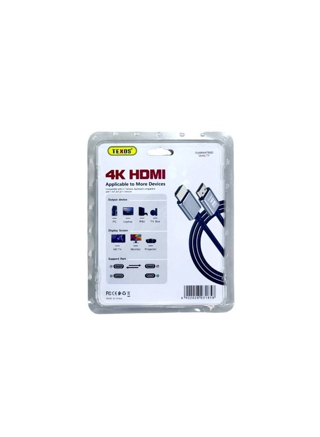 TEXOS 3 Meter 4K HDMI HD Cable - Image 2