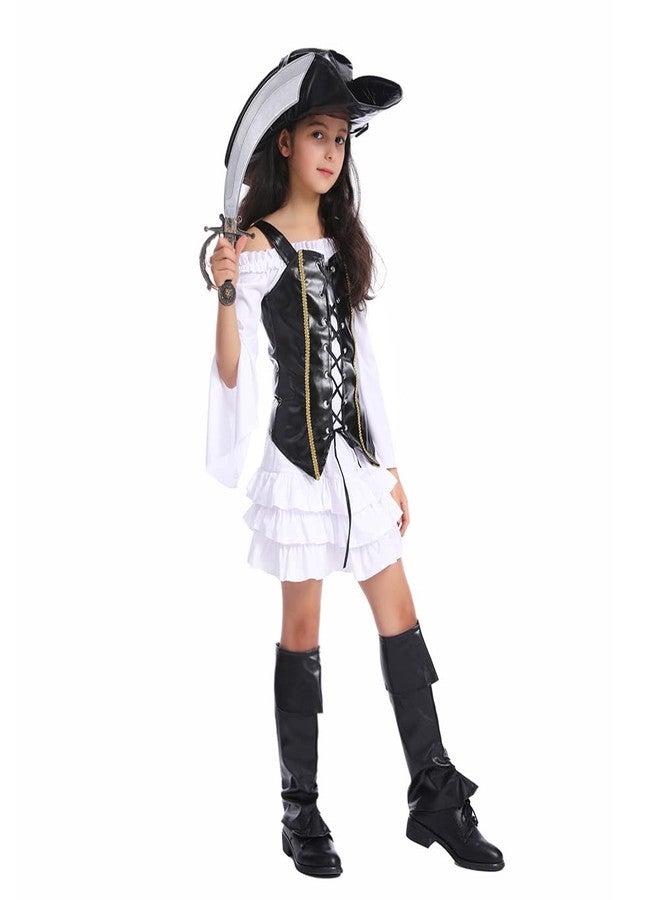 PGOND Cute Pirate Girls Halloween Dress up Costume (M-7-9Y) - Image 3
