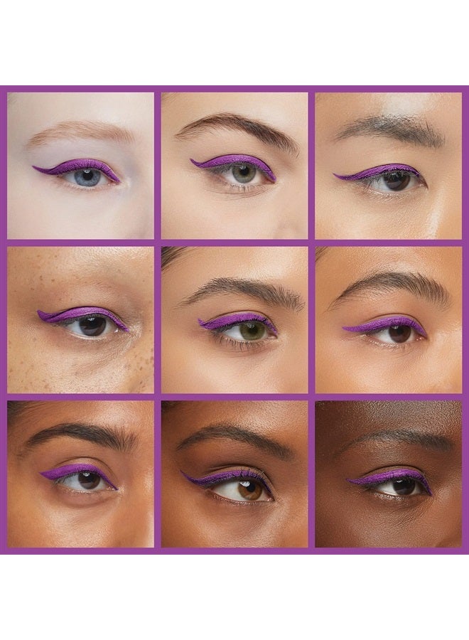 Cat Eye Makeup Waterproof Neon Colorful Liquid Eyeliner Pen Make Up Comestics Long-lasting Black Eye Liner Pencil Makeup Tools (purple)