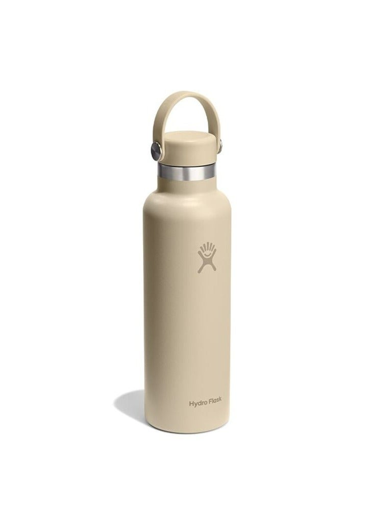 Hydro Flask زجاجة هايدرو فلاسک ستاندرد فليكس كاب سعة 21 أونصة - فولاذ مقاوم للصدأ، مانعة للتسرب، معزولة - لون الشوفان - Image 3