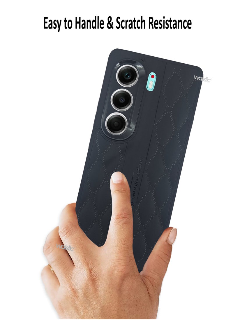 Tecno Camon 40 Pro Premium Case | Premium Silicone Case Cover Designed for Tecno Camon 40 Pro | Tecno Camon 40 Pro Case Camera and Drop Protection Thin Protective Back Cover Case for Tecno Camon 40 Pro - Black