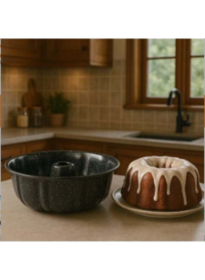 Granite Cake Maker Black 24x7cm