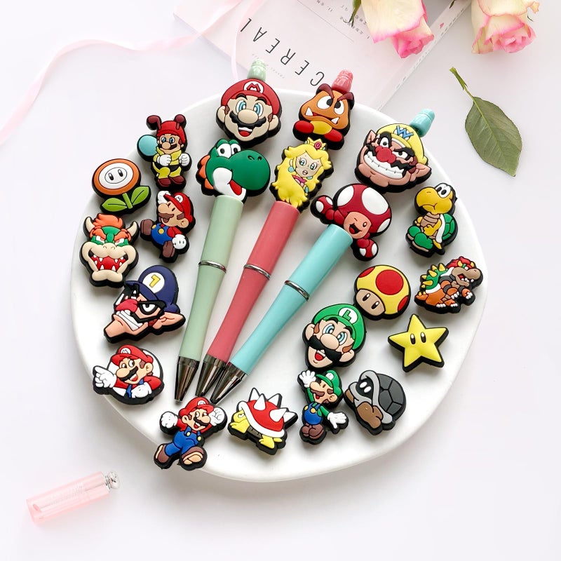 Hedbitoyo Cartoon Christmas Focal Silicone Beads, Cute Beads for DIY Crafts Jewelry Necklaces Bracelets Keychain Pen Making (H) - Image 5