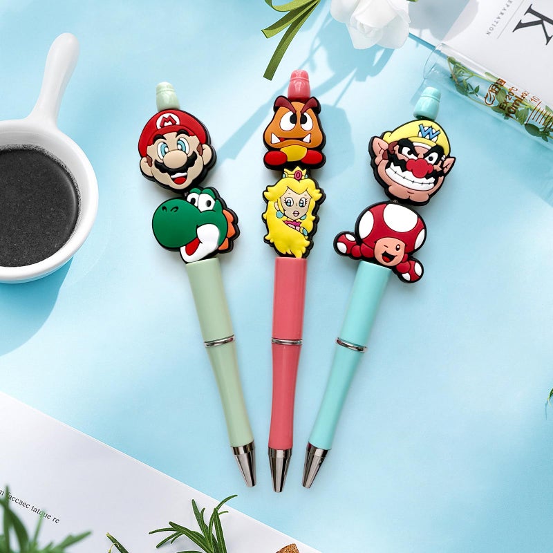 Hedbitoyo Cartoon Christmas Focal Silicone Beads, Cute Beads for DIY Crafts Jewelry Necklaces Bracelets Keychain Pen Making (H) - Image 2
