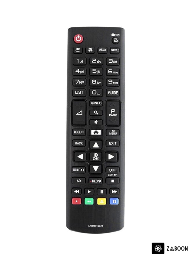 Zaboon Universal Infrared TV Remote Control Black