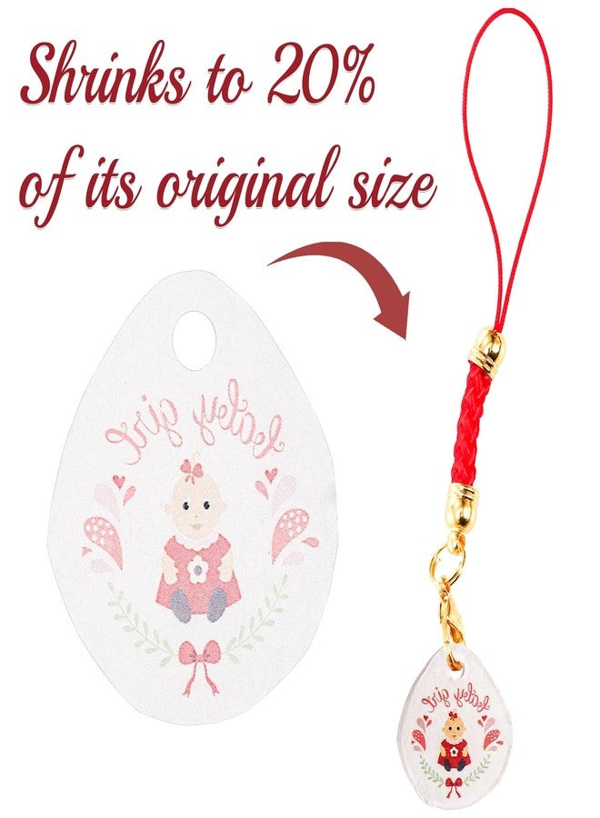 Goaste 50 Pack Shrink Plastic Sheets, 8 x 6 inch Blank Shrink Film Paper, Sanded Shrink Paper Sheets for Kids Creative Craft, DIY Ornaments Craft, Create Your Own Earrings, Necklace, Keychains - Image 4