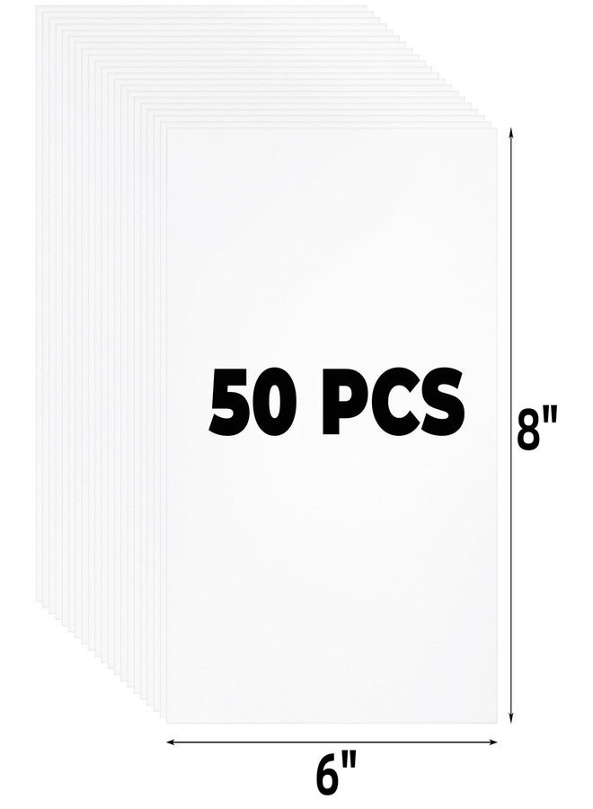 Goaste 50 Pack Shrink Plastic Sheets, 8 x 6 inch Blank Shrink Film Paper, Sanded Shrink Paper Sheets for Kids Creative Craft, DIY Ornaments Craft, Create Your Own Earrings, Necklace, Keychains - Image 2