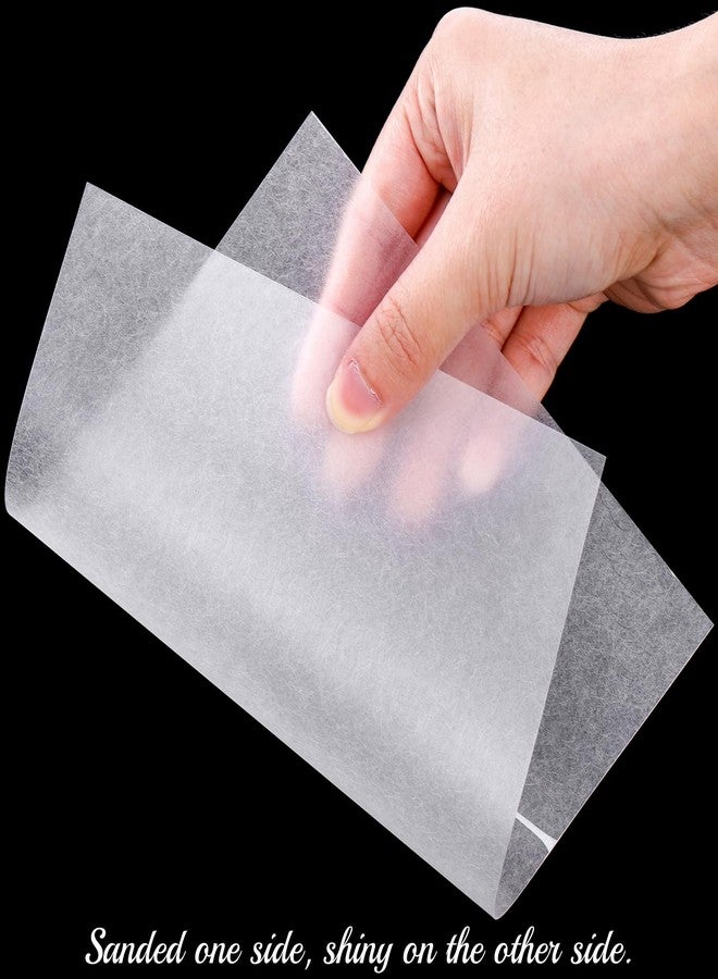 Goaste 50 Pack Shrink Plastic Sheets, 8 x 6 inch Blank Shrink Film Paper, Sanded Shrink Paper Sheets for Kids Creative Craft, DIY Ornaments Craft, Create Your Own Earrings, Necklace, Keychains - Image 3