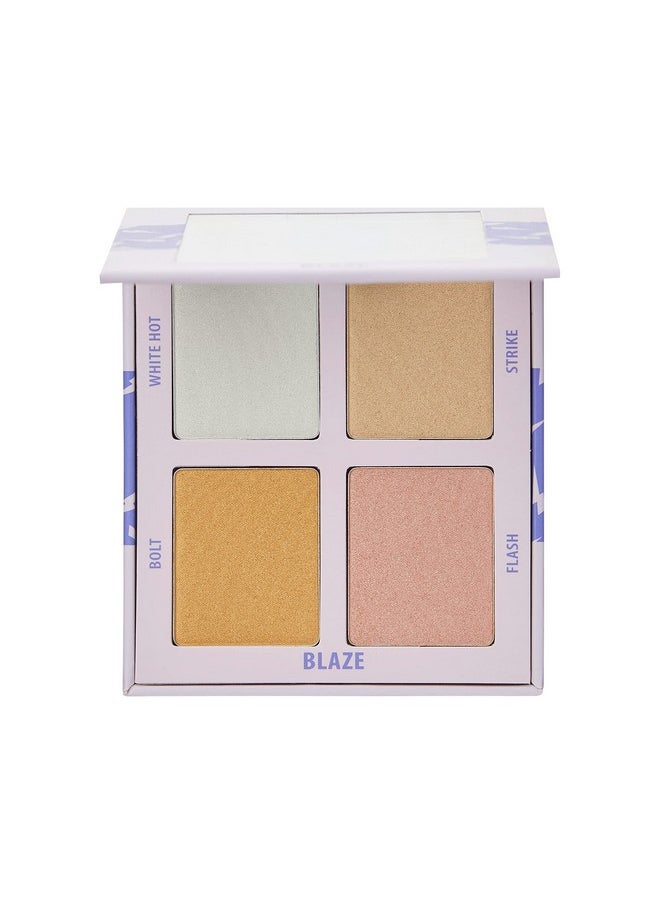 Carter Beauty Carter Beauty Mini Highlighter Palette | Long Lasting Makeup | Shimmer & Matte Shades (Blaze)  - Image 2