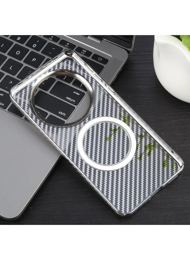 Zaboon - Case For Huawei Mate 60 Pro /60 Pro+ 6D Plated Carbon Fiber Clear Magsafe PC Phone Case - Image 1
