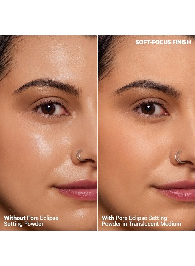 ميلك ميكب بودرة تثبيت شفافة غير لامعة من ميلك ميك أب، متوسطة شفافة - 0.55 أونصة - تثبت المكياج لمدة تصل إلى 16 ساعة، وتخفي المسام والخطوط الدقيقة وتتحكم في اللمعان - نباتية وخالية من القسوة - Image 3