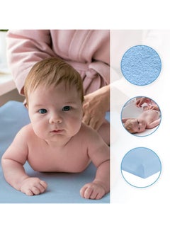 Moro Moro Waterproof Changing Mat Cover – Soft Towelling – Set of 2  - Image 3