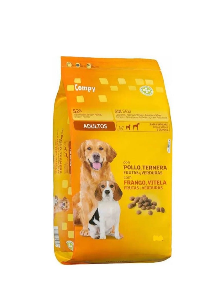 Dry Food Compy with Chicken & Cereals for Medium & Large Breed Adult Dogs 4k