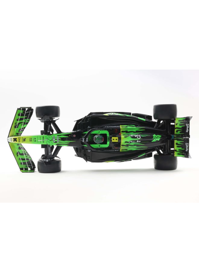 Solido KICK Sauber F1 Team C44 Las Vegas GP 2024 Z. Guanyu Diecast Model Car, 1:18 Scale Formula 1 Race Car, Black Collector Display Model with Directional Wheels, No Openings - Image 1
