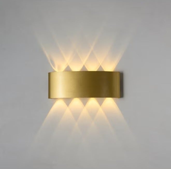 Modern gold wall sconce with 4 LEDs, metal Bundle - Image 2