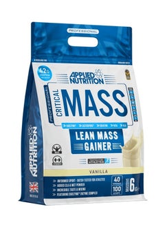 Applied Nutrition Applied Nutrition Critical Mass Professional - Weight Gain Protein Powder, High Calorie Weight Gainer, Lean Mass (6kg - 40 Servings) (Vanilla)  - Image 1