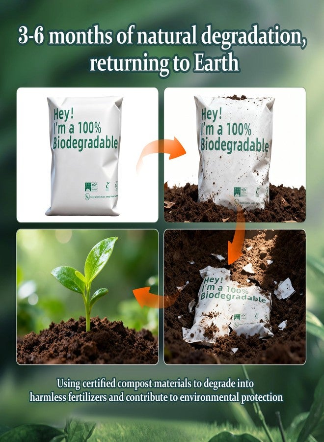 ZXMOBY 100 Pcs Biodegradable Disposable For Ostomy Pouch Bags,7.87 x 13.78 Inches Compostable Bags Prevent Odours Leakage Colostomy Supplies Anti Peeping Disposal Sacks for Colostomy Waste Bags - Image 4