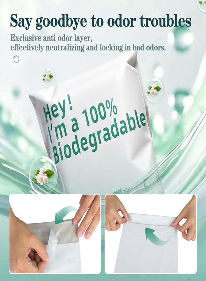 ZXMOBY 100 Pcs Biodegradable Disposable For Ostomy Pouch Bags,7.87 x 13.78 Inches Compostable Bags Prevent Odours Leakage Colostomy Supplies Anti Peeping Disposal Sacks for Colostomy Waste Bags - Image 3