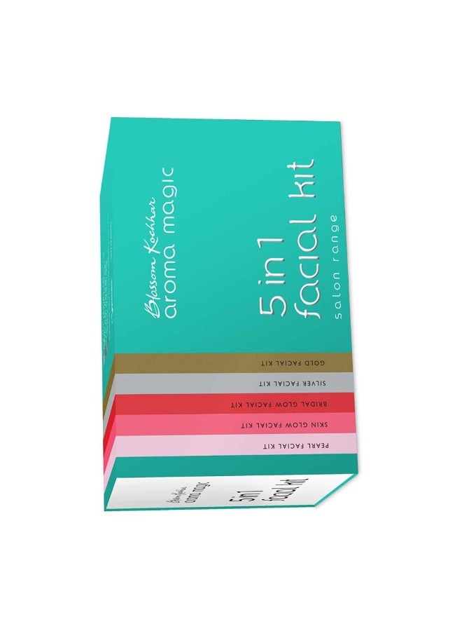 Aroma Magic Five-in-One Facial Kit | Salon-Grade Aromatherapy Facial | Brightens, Hydrates & Clears Skin | Reduces Dark Circles, Treats Acne & Boosts Radiance | All Skin Types | Professional Results - Image 2