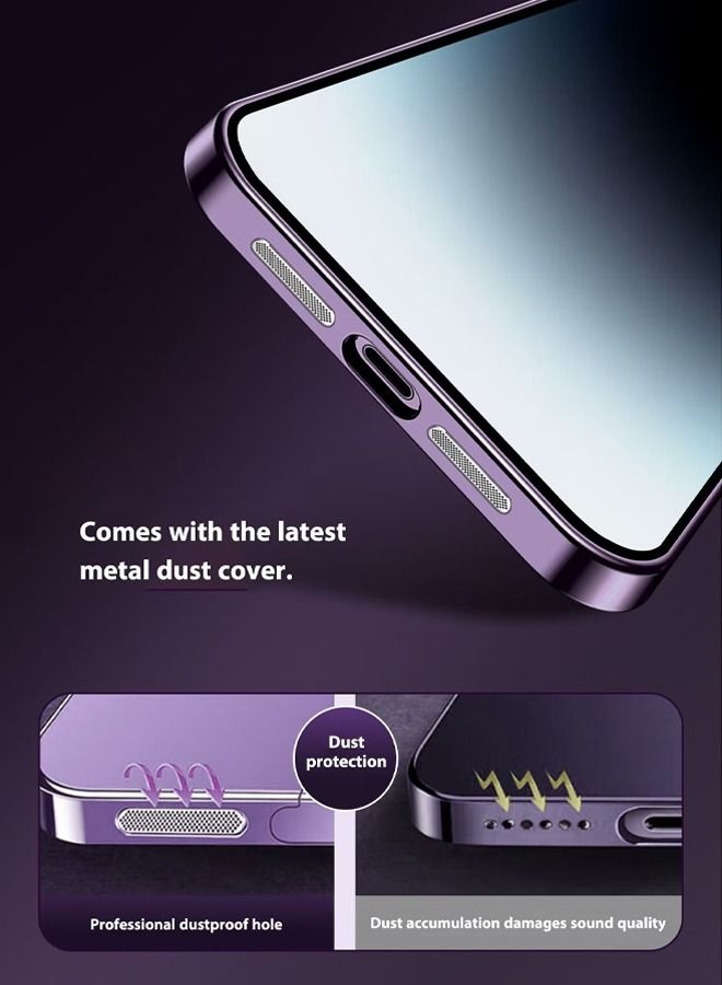X-level IPhone 14 Pro Max Magsafe Case 6.1 Inch Slim Thin Magnetic Case, Yellowing-Resistant, Anti-Drop Shock Absorption, Anti-Scratch and Hard Back Crystal Case Cell Phone Cover for iPhone 14 Pro Max Purple - Image 3