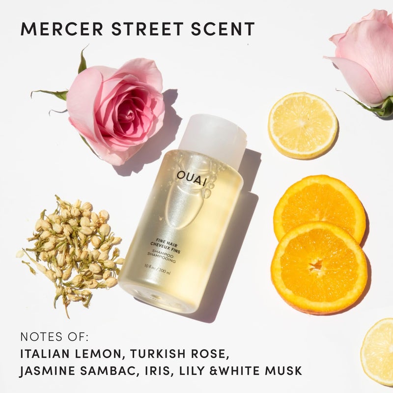 Ouai شامبو أووي فائق - شامبو مكثف مع كيراتين مقوي، بيوتين وزيت بذور الشيا للشعر الرقيق - يوفر نظافة ووزن خفيف - خالي من البارابين والفثالات والكبريتات - 10 أونصة سائلة - Image 2