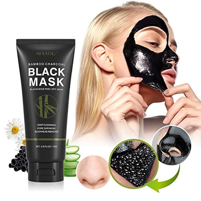 SHVYOG Blackhead Peel Off Face Mask, 3-in-1 Blackhead Remover Mask with Brush & Tea Tree Oil Serum, Charcoal Mask for Deep Cleansing Dirts, Pores, Skin Oil (100g+30ml) - Image 4