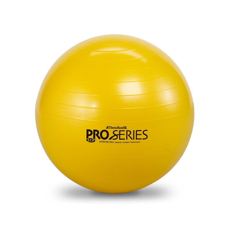 THERABAND Standard Exercise Ball, 18" Yellow Stability Trainer for 4'7"â€“5' Users, Yoga & Pilates Ball, Balance & Core Trainer, For Athletes Fitness at Gym & Home - Image 4
