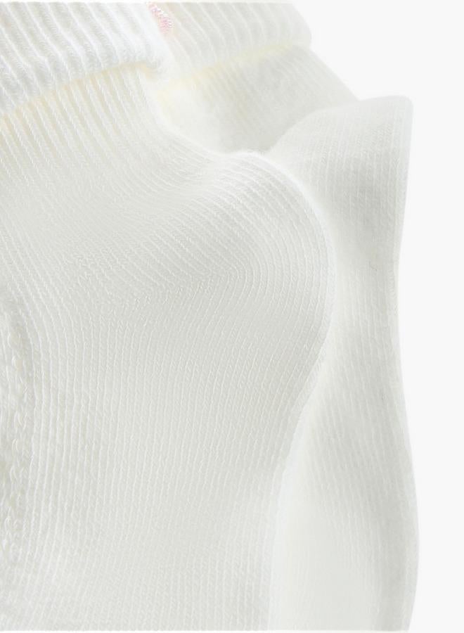 Flora Bella By Shoexpress Pack of 2 Flora Bella Girls Socks with Butterfly Embroidery Ramadan Collection - Image 4