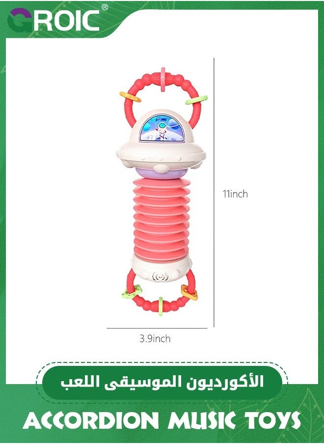 GROIC Astronaut Shape Baby Accordion Music Educational Toys, Cute Musical Instrument Toy for Toddlers, Soothing and Sleeping with Sound Effects Early Education Babies  - Image 2