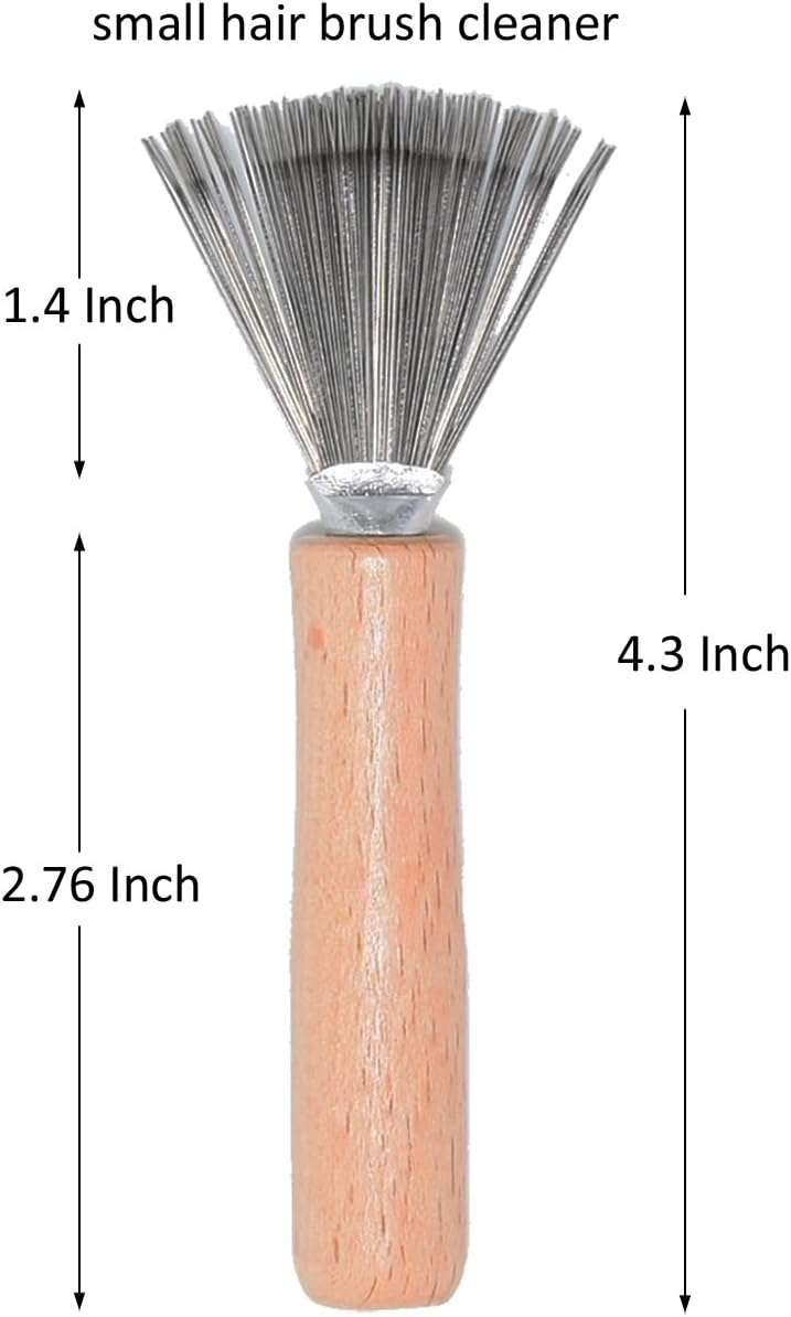 catin Hair Brush and Comb Cleaner with Metal Wire Rake for Hair Dust Lint Removal - Image 2