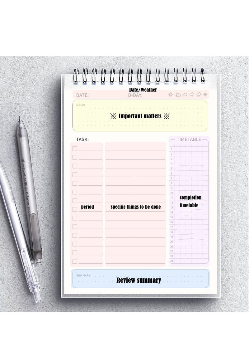 Generic To Do List Notepad, Planner 2023-2024 Academic Year, Daily Planner Notepad Undated 80 Sheets Tear Off, 8" x 5.6" Planning Notebook for Women and Men  - Image 2
