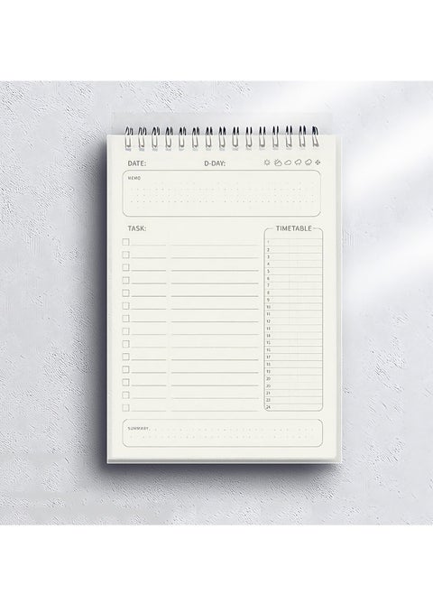 To Do List Notepad, Planner 2023-2024 Academic Year, Daily Planner Notepad Undated 80 Sheets Tear Off, 8" x 5.6" Planning Notebook for Women and Men