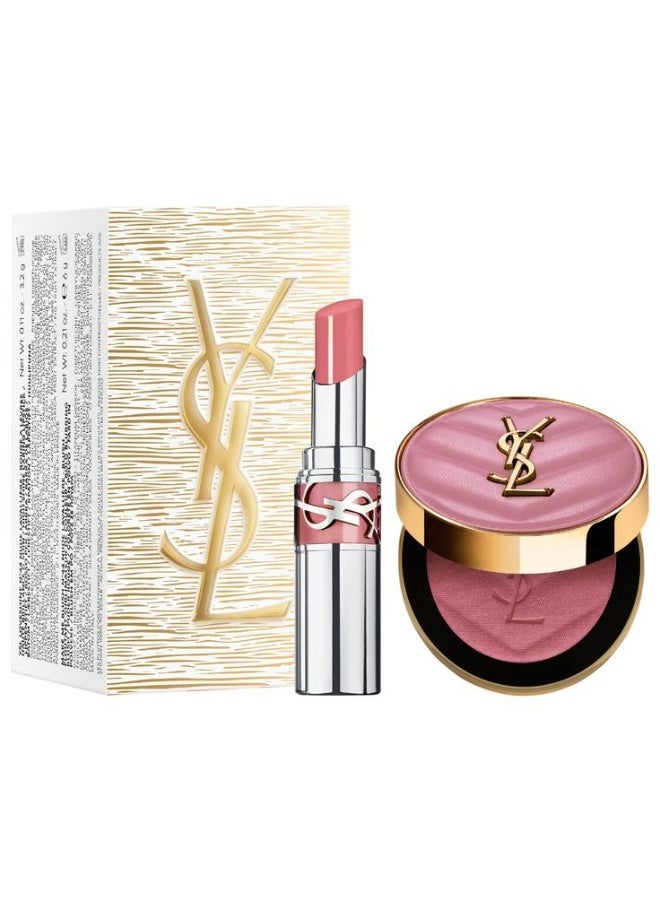 Yves Saint Laurent Make Me Blush Powder 44 & Loveshine lipstick 44 Set - Image 1