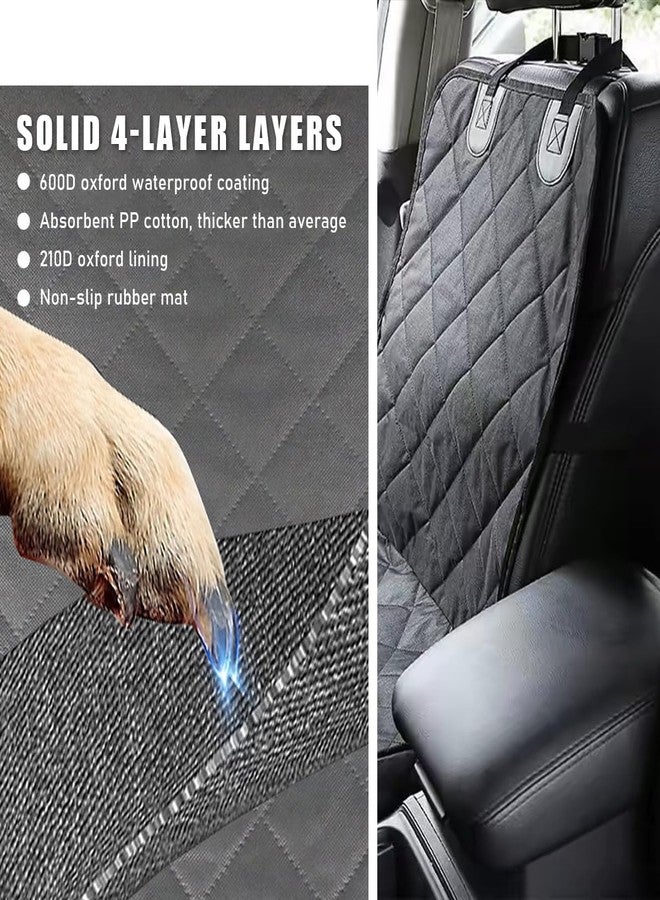 Ohleats Car Front Seat Cover for Dogs, Scratch-Proof Car Seat Cover for Pets, Non-Slip No-Skirt Seat Cover for Most Vehicles, Universal Car Accessories - Image 4