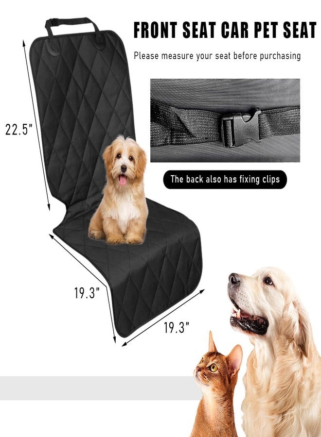 Ohleats Car Front Seat Cover for Dogs, Scratch-Proof Car Seat Cover for Pets, Non-Slip No-Skirt Seat Cover for Most Vehicles, Universal Car Accessories - Image 2