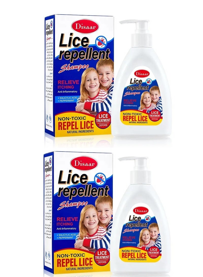 Disaar 2 piececs of Lice Repellent Shampoo 300ml - Image 1