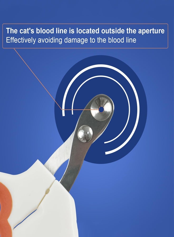 Pet Nail Clippers with Circular Cut Hole and Grooming Kit,2-in-1 Professional Pet Grooming Tools .,Cat & Dog Nail Trimming/Fur Grooming,Ideal for Multi-Pet Homes & Professional Groomers - Image 4